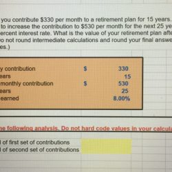 Assume that you contribute $330 per month