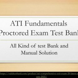 Ati fundamentals proctored exam test bank