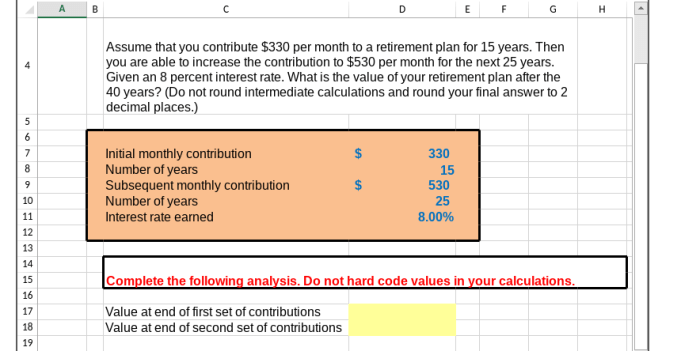 Assume that you contribute 0 per month