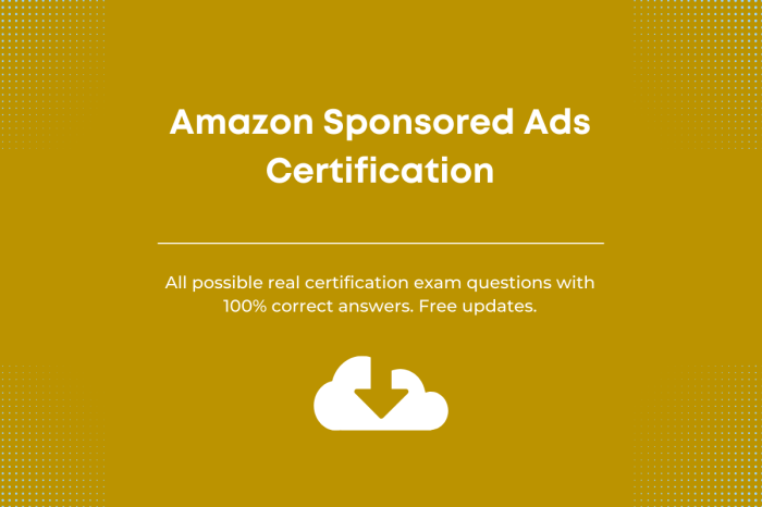 Amazon advertising foundations certification assessment answers